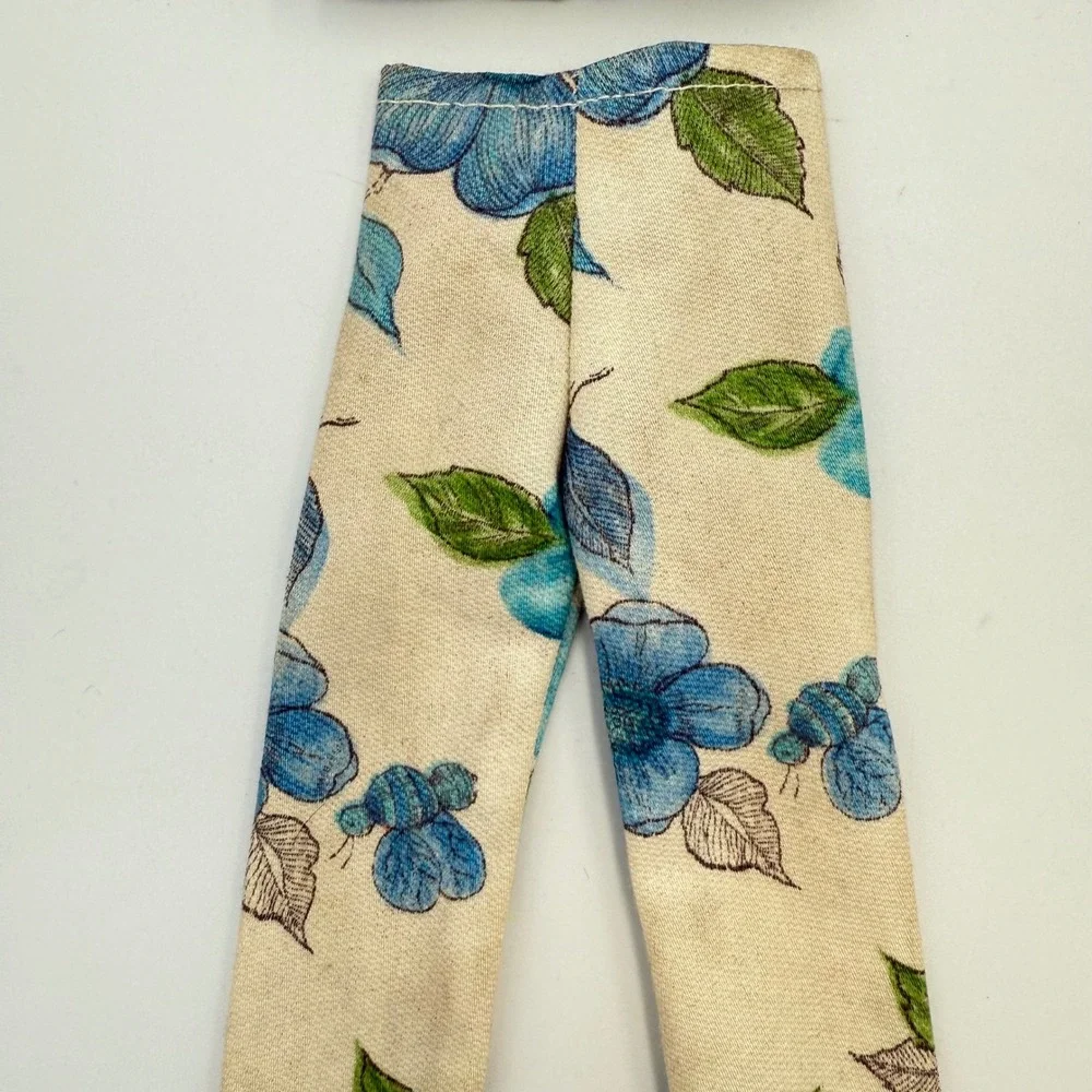 Vtg 70s Barbie Clone Mod Era Outfit Floral 2-Piece‎ with Rickrack Accents OOAK